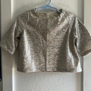 Gymboree Shiny Silver Blouse